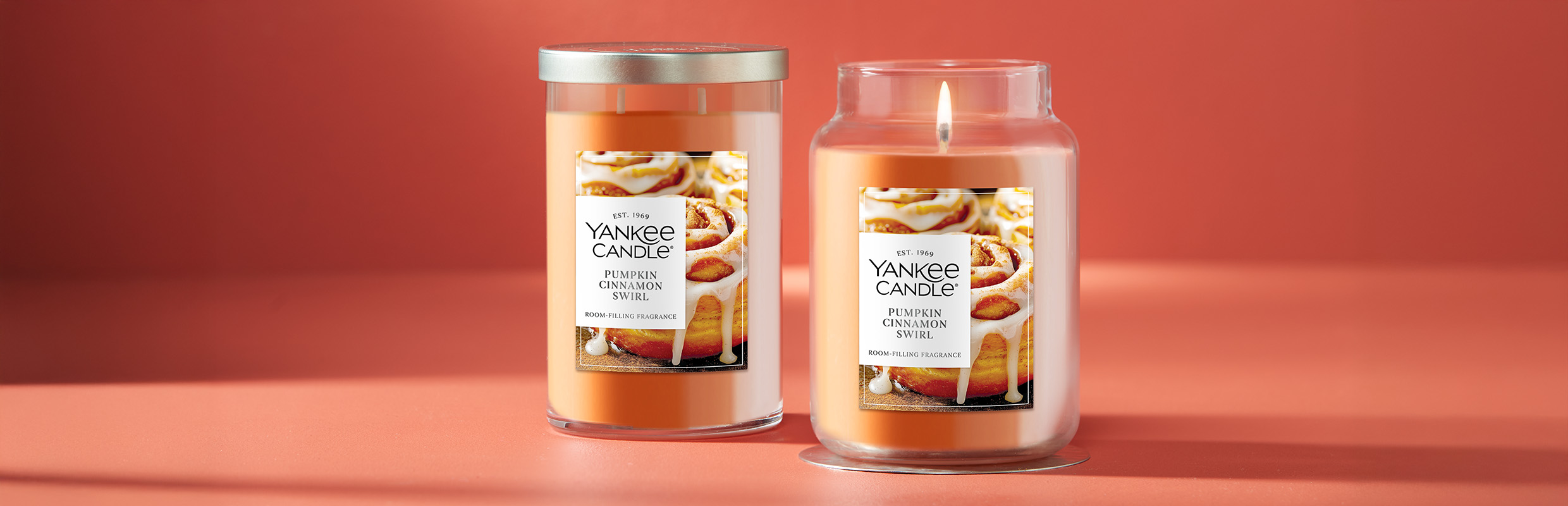 Pumpkin Cinnamon Swirl Candles