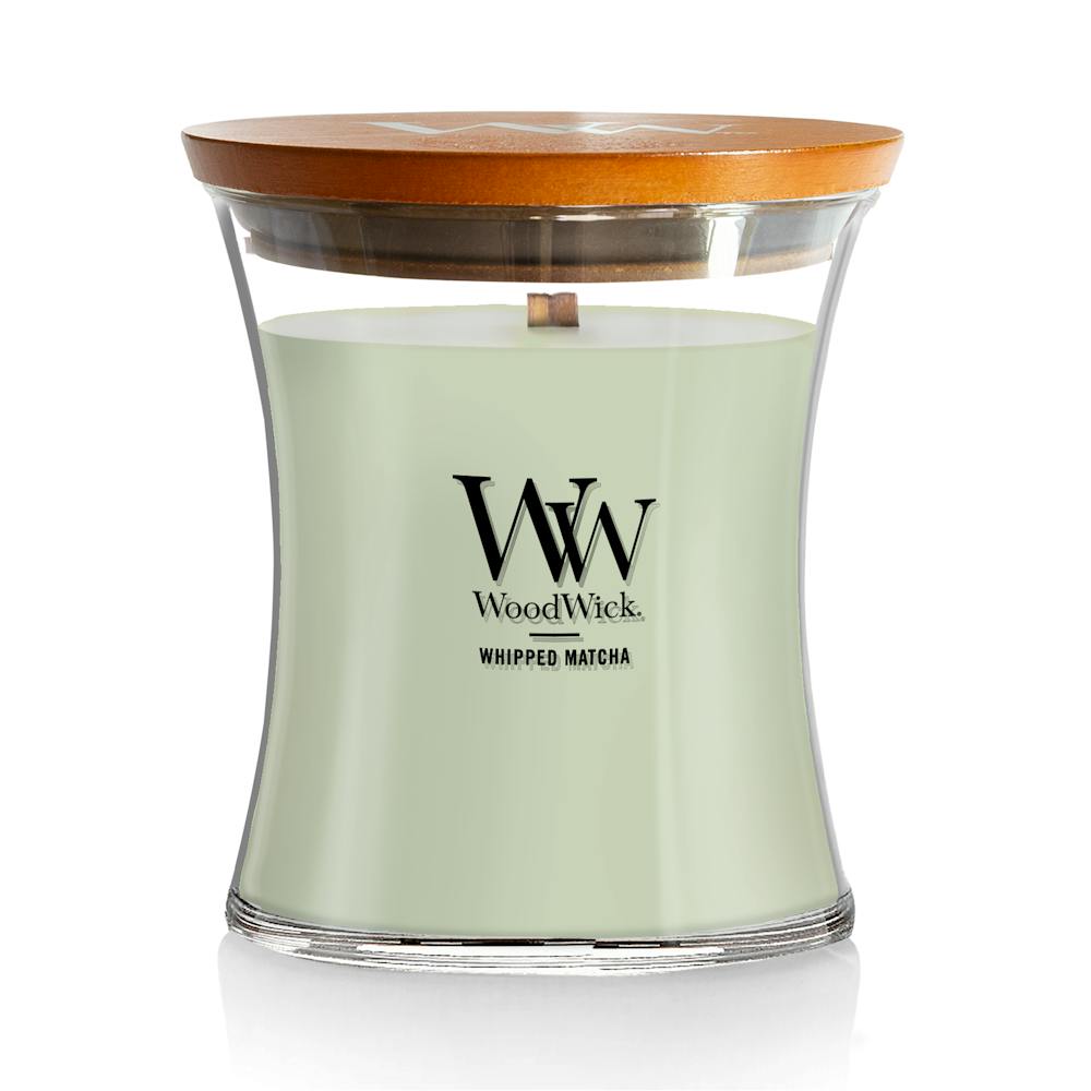 Whipped Matcha WoodWick® Medium Hourglass Candle Medium Hourglass