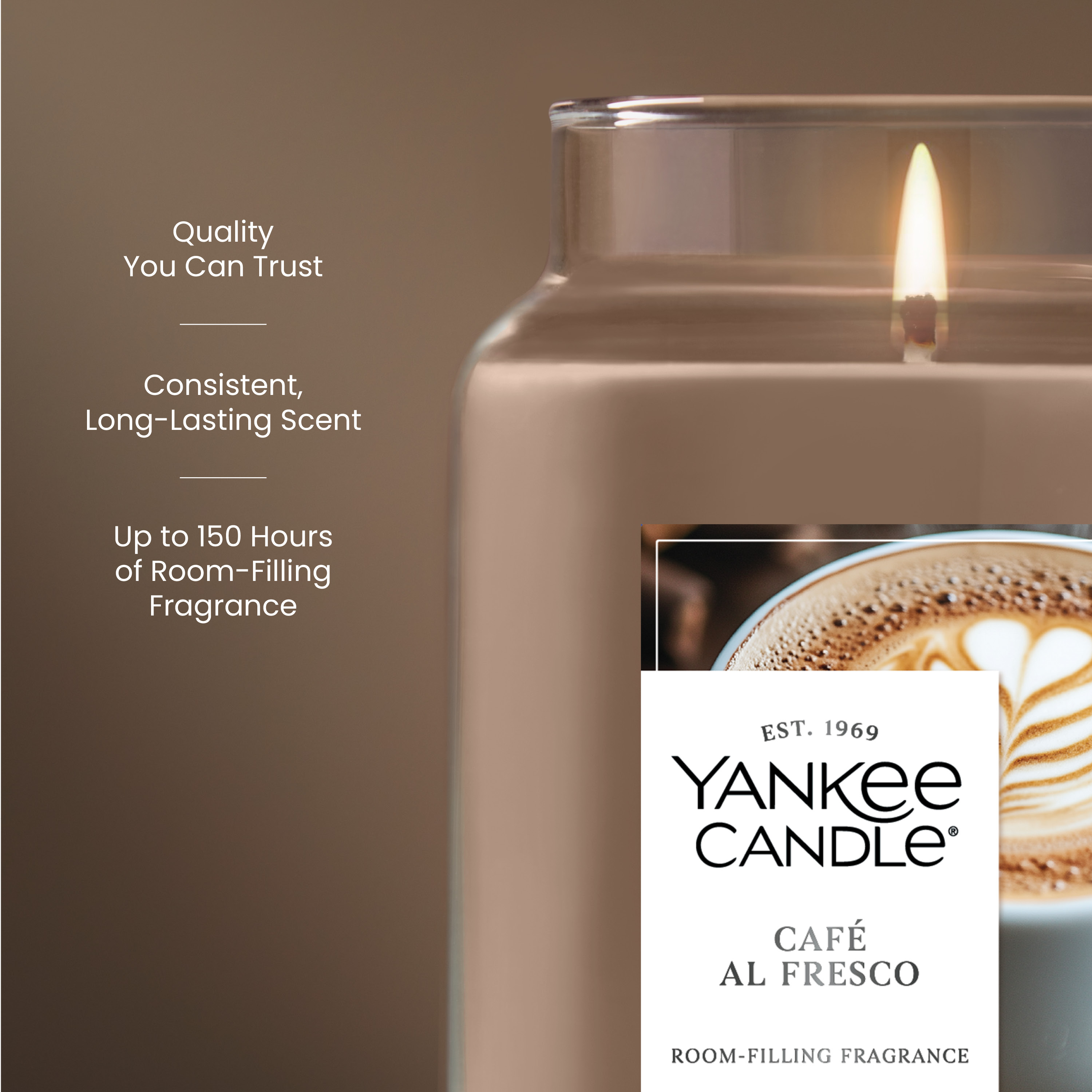 Café al Fresco Original Large Jar Candle - Thumbnail 3