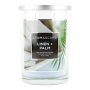 linen palm aromascape collection large jar candle