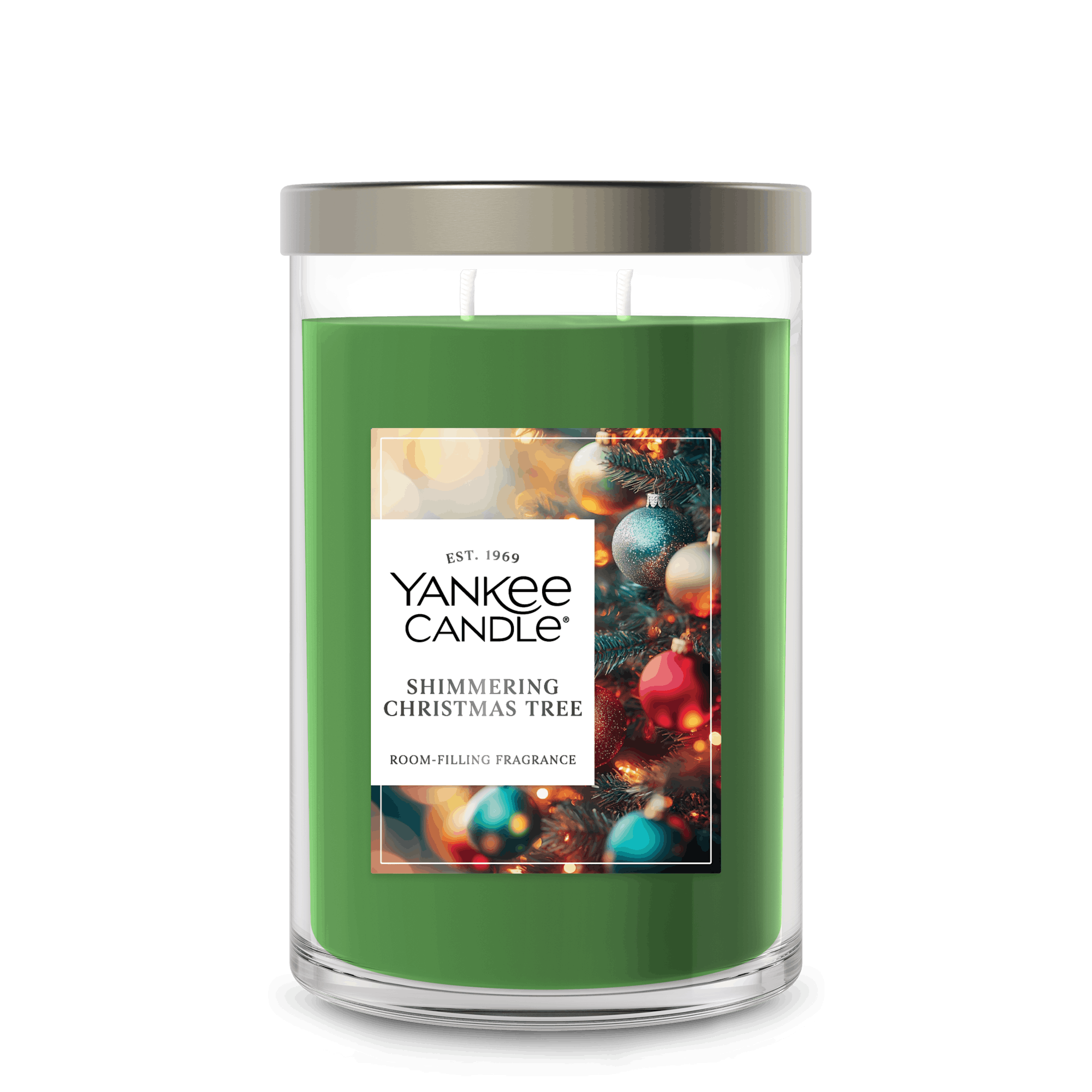 Yankee Candle Shimmering Christmas Tree 20 Oz. Signature Large Tumbler Candle, 20 oz In Green