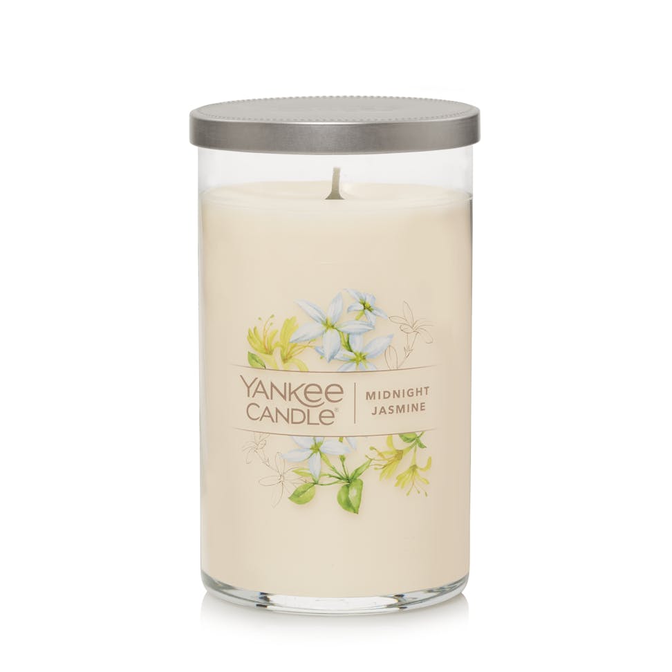 midnight jasmine signature medium pillar candle
