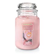 fresh cut roses pink candles