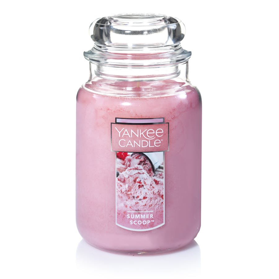 summer scoop pink candles
