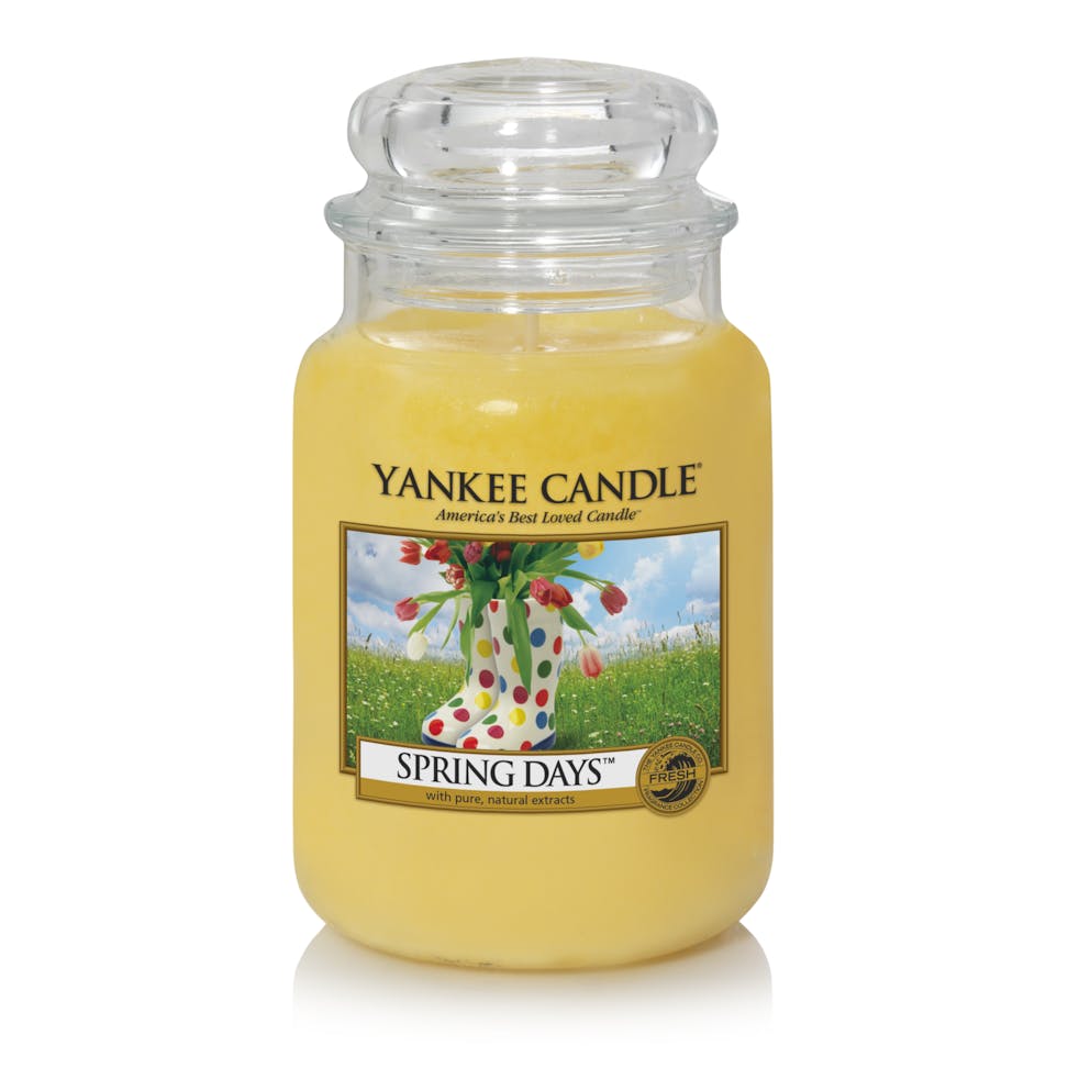 spring days original large jar candle