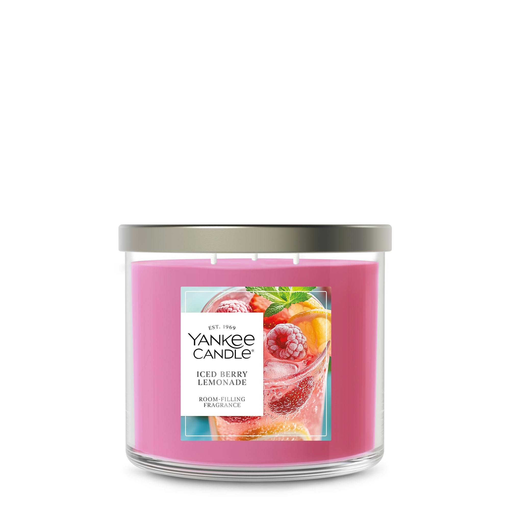 Yankee Candle Iced Berry Lemonade 3-wick Candle, 14.5 oz