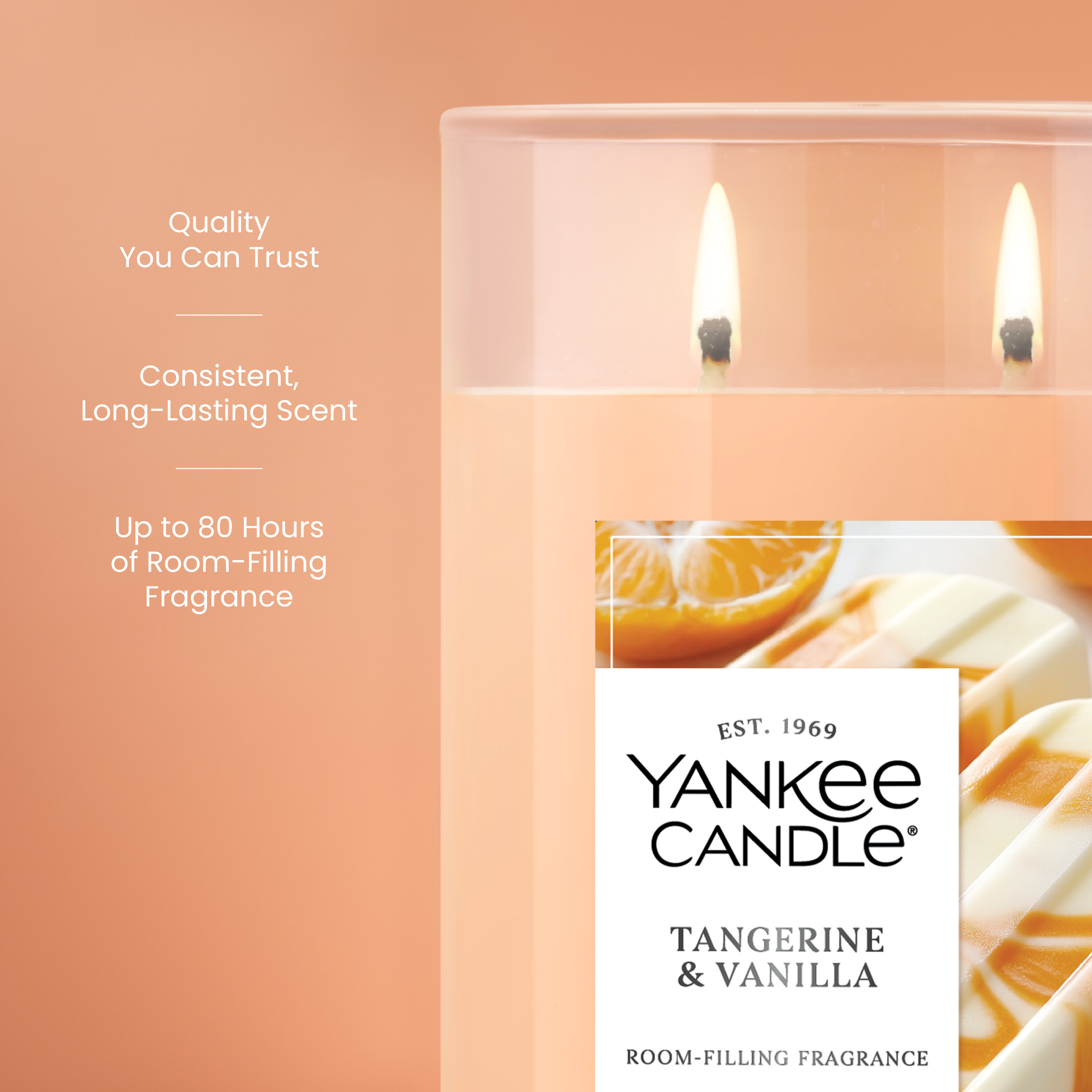 Tangerine & Vanilla Large Tumbler Candle - Thumbnail 3