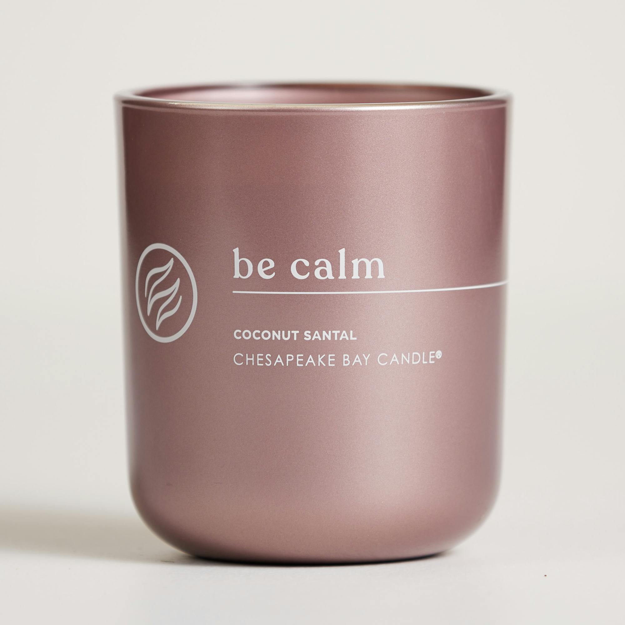 Chesapeake Bay Candle Be Calm: Relax And Let Go (coconut Santal)  Intentions Collection, 13 Oz, Mediu