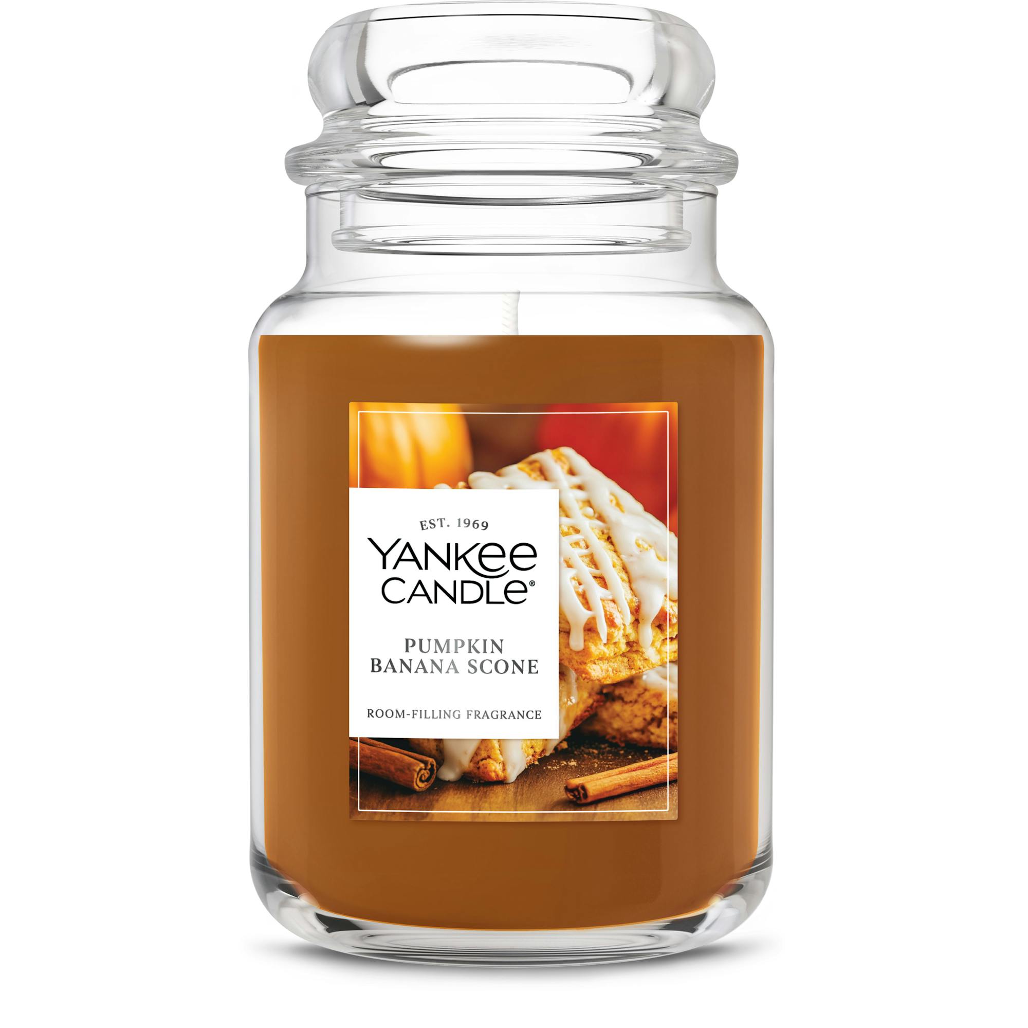 Yankee Candle Pumpkin Banana Scone Original Large Jar Candles, 22 oz In Brown