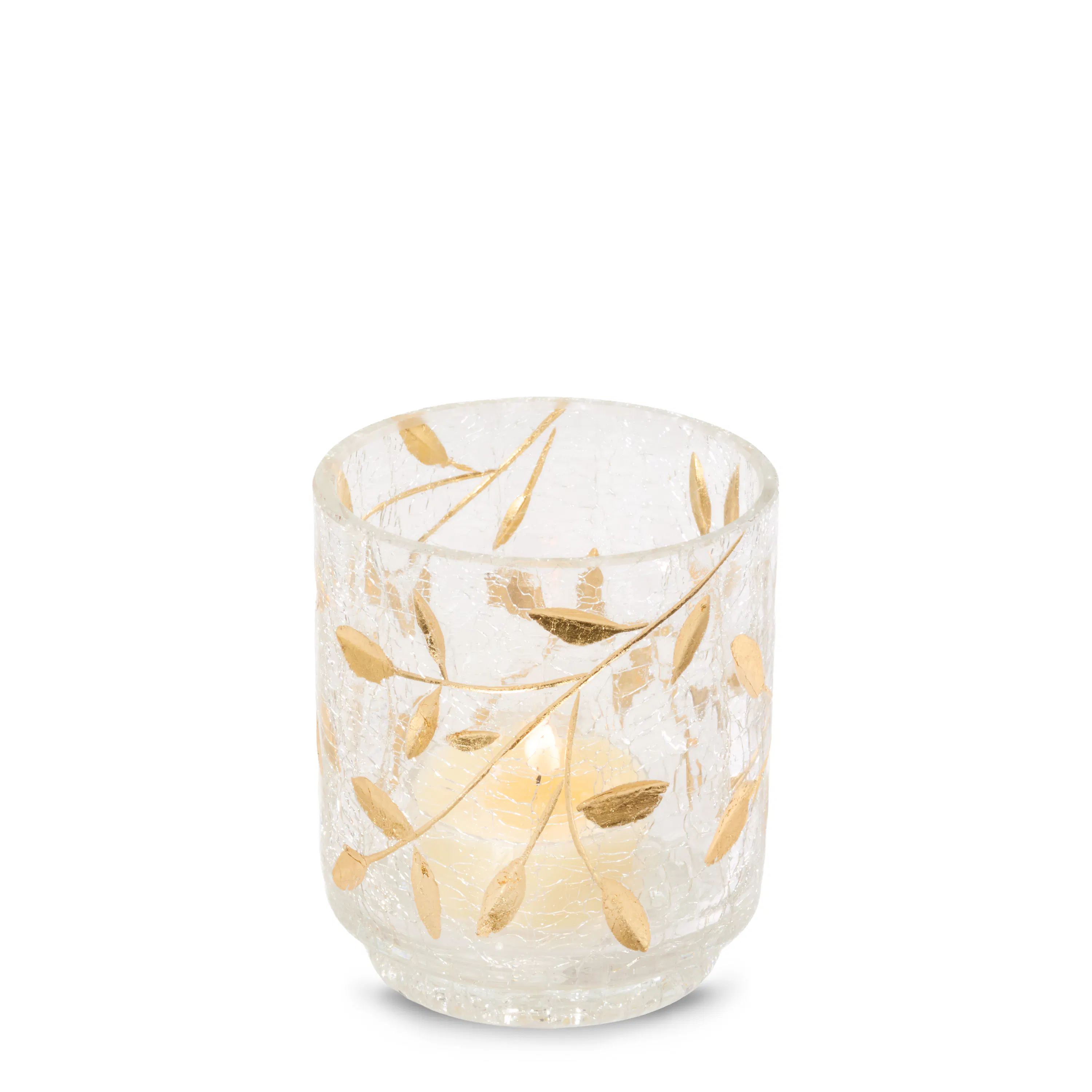Gold Blossom Tea Light Candle Holder